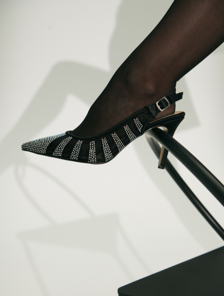Shoes Azra Heel - Black Diamante