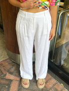 pants Katja Linen Trousers - White