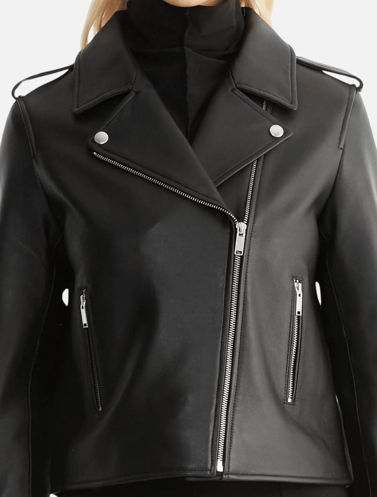 Clothing Essential Leather Biker Jacket 2.0 - Black