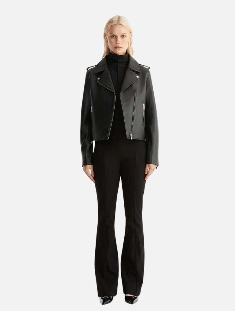 Clothing Essential Leather Biker Jacket 2.0 - Black