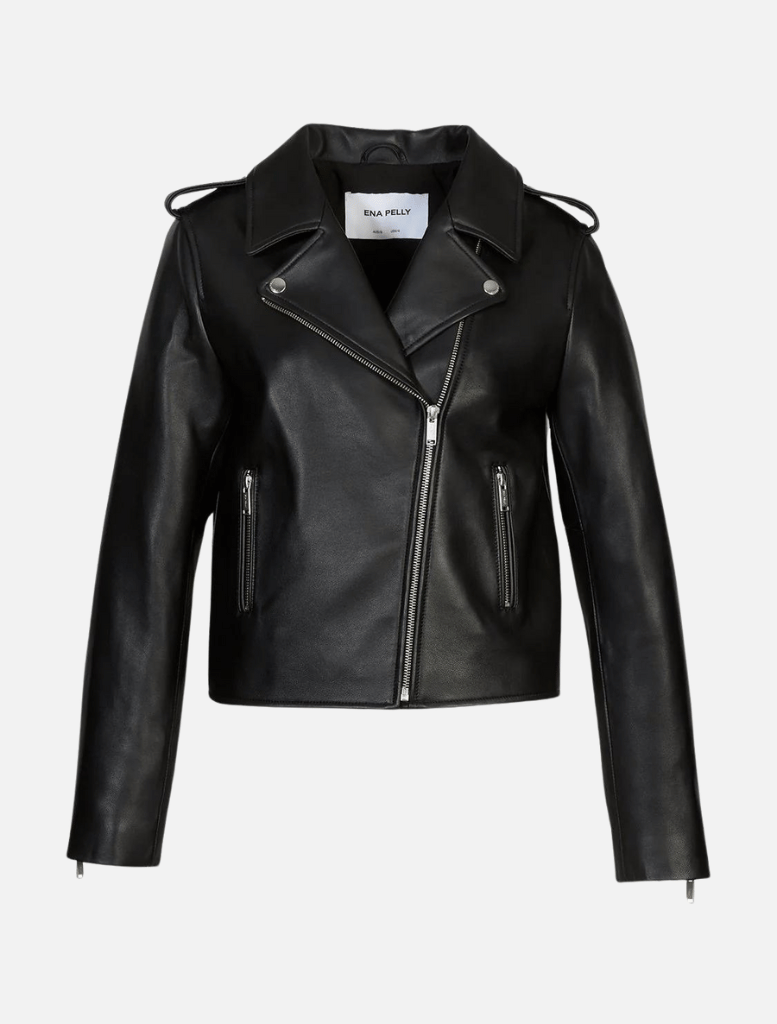 Clothing Essential Leather Biker Jacket 2.0 - Black