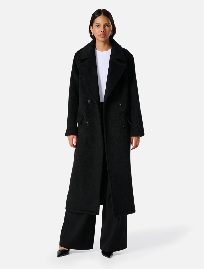 Clothing Lana Wool Coat - Black