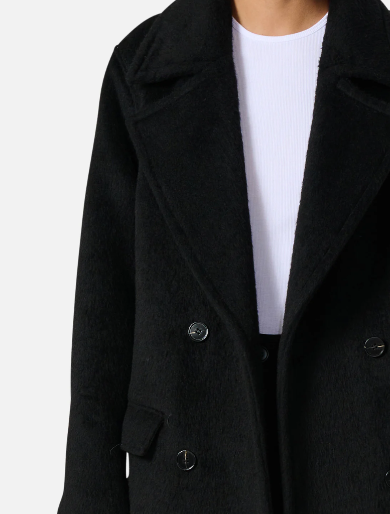 Clothing Lana Wool Coat - Black