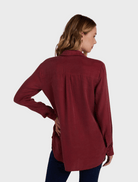 Clothing Boyfriend Shirt - Sweet Merlot