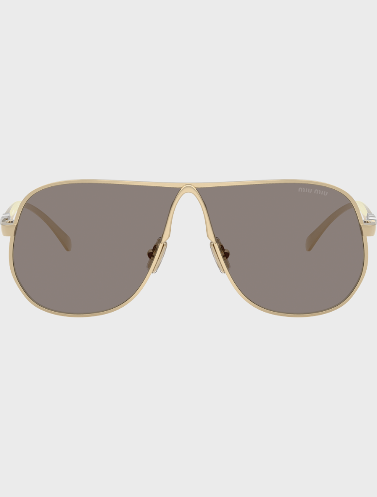 MU A56S ZVN80Q in pale gold with dark grey accents, showcasing a sleek and modern design.