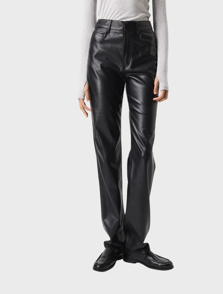 Black Fairfax pants displayed on a white background, showcasing a sleek and modern design suitable for various occasions.
