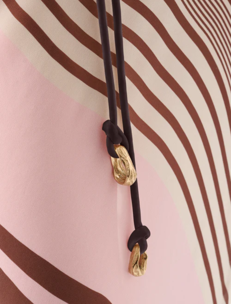 Chic capri maxi dress showcasing a colorful tango stripe, perfect for adding flair to your summer wardrobe.