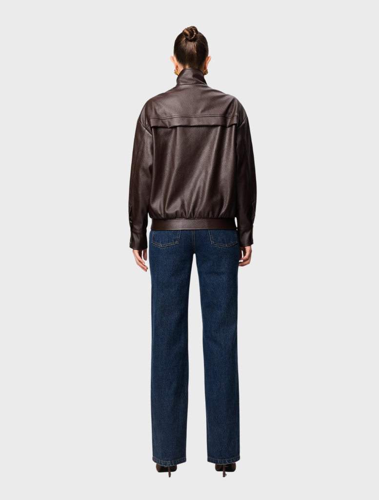 Jordan jacket in rich Espresso hue, combining contemporary style with functionality for everyday wear.