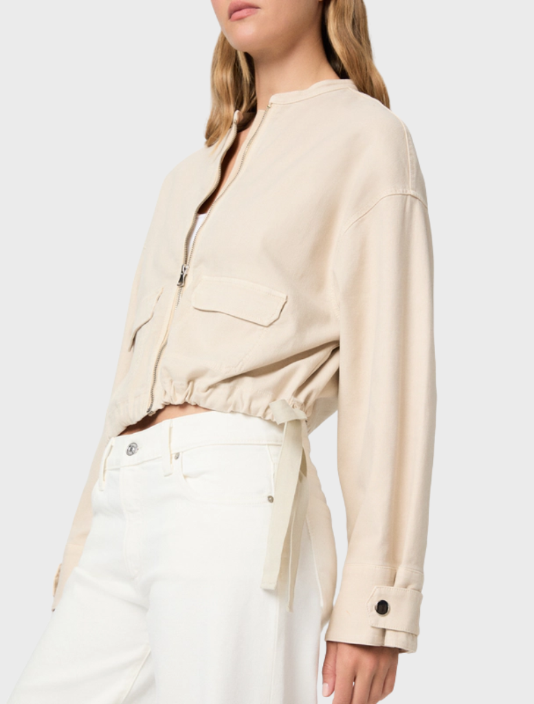 Kiran Jacket in Vintage Biscotti, combining classic style with modern elegance, suitable for diverse fashion needs.