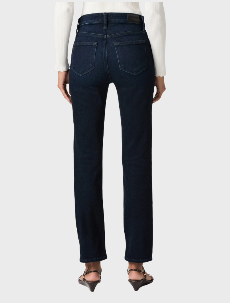 Cindy Straight Jeans laid flat, emphasizing the straight cut and denim material, suitable for casual wear.