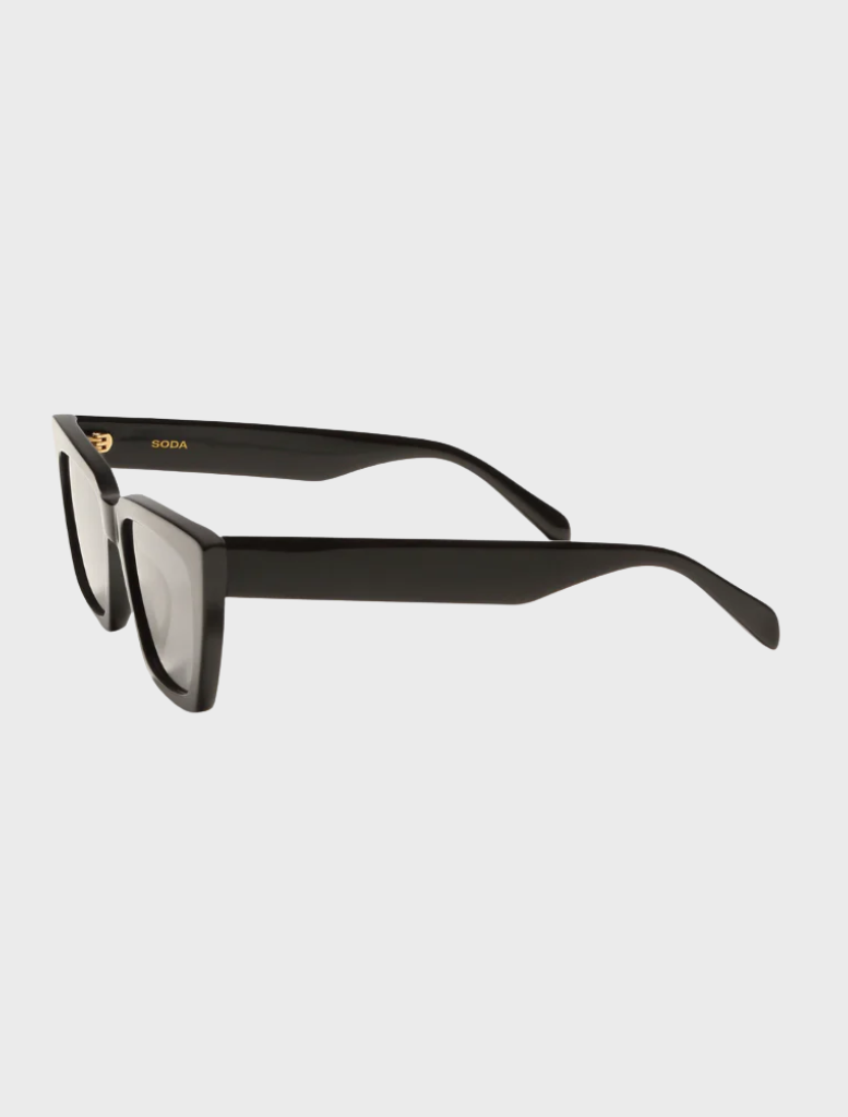 Hailey II sunglasses, designed with a black frame and grey lenses, providing a fashionable touch to any outfit.