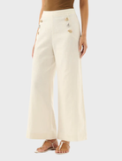 Ecru Waverly Pant, tailored for a chic look, blending style and comfort for everyday wear.