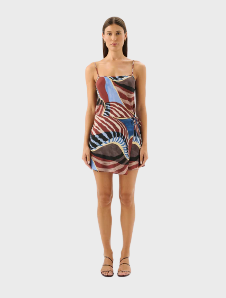 Elsa Mini Dress by Nautica, featuring a stylish design with a fitted silhouette and vibrant colors for a chic look.