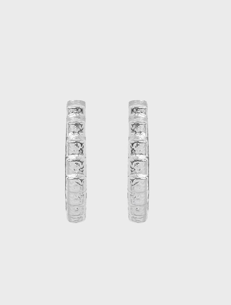 Elegant silver Gabrielle earrings designed to add sophistication to both casual and formal wear.