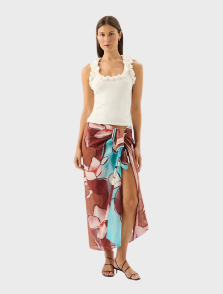 Ivory Paloma Tank top displayed on a hanger, featuring a simple and elegant design suitable for casual wear.