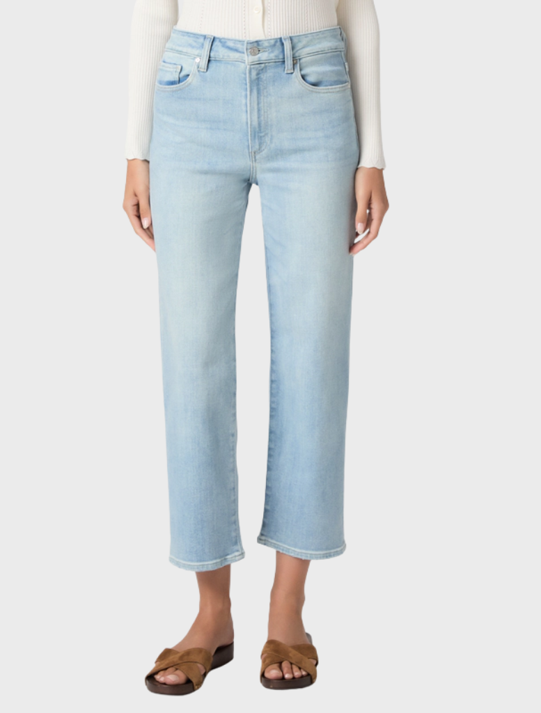 Stevie Crop Straight Jean in Coliseum, showcasing a contemporary cropped silhouette with a straight leg fit.