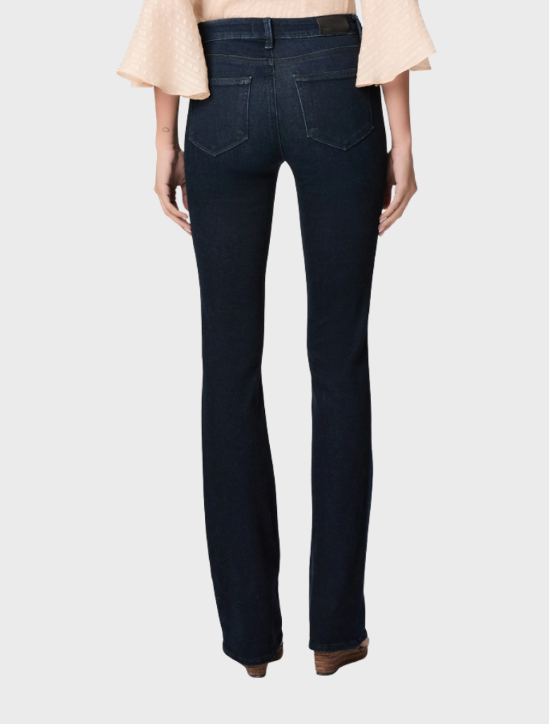 High-rise bootcut jeans from The Forum, combining modern style with a timeless silhouette for versatile outfits.