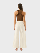 Toffee Paloma Tank, highlighting a stylish cut ideal for both everyday wear and special events.