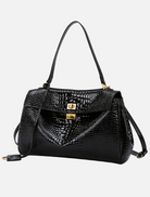 Accessories Cleo Tote Bag - Black Croc