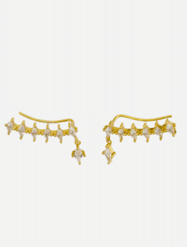 Bernice Earrings - Gold | Accessories | Accessories, Big Earrings, brand-Jolie and Deen, Drop Earrings, Earrings, Hoop earrings, price-$100 - $150, price-Under $50 | Jolie and Deen