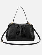 Accessories Cleo Tote Bag - Black Croc