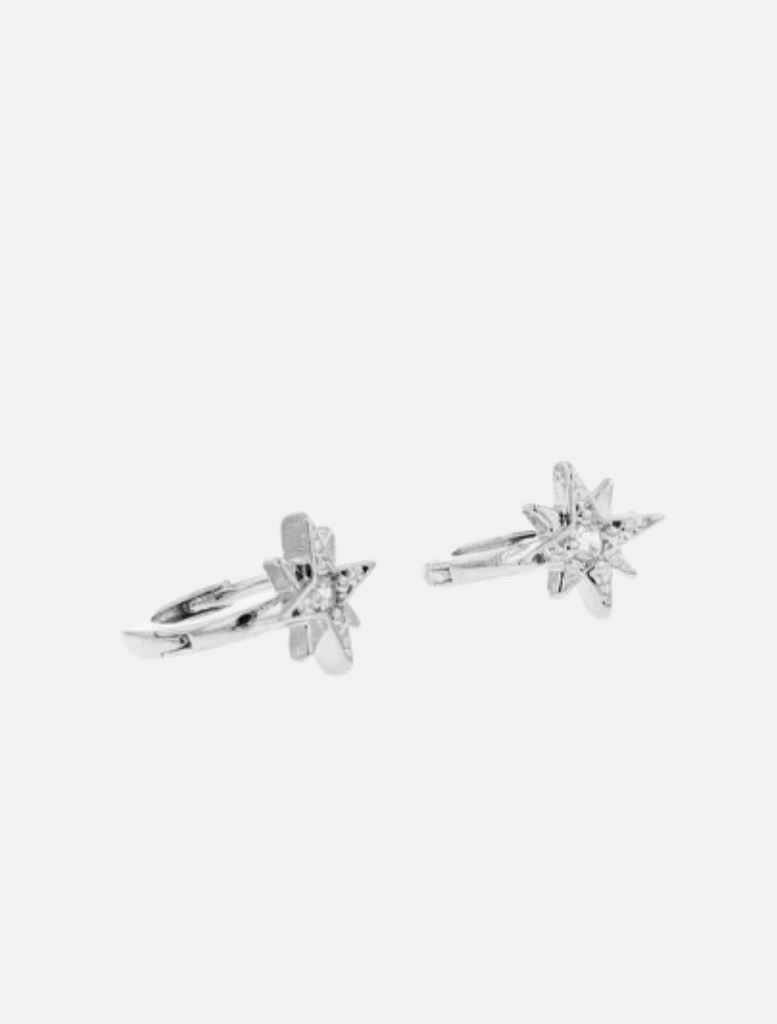Accessories Crystal Star Sleepers - Silver