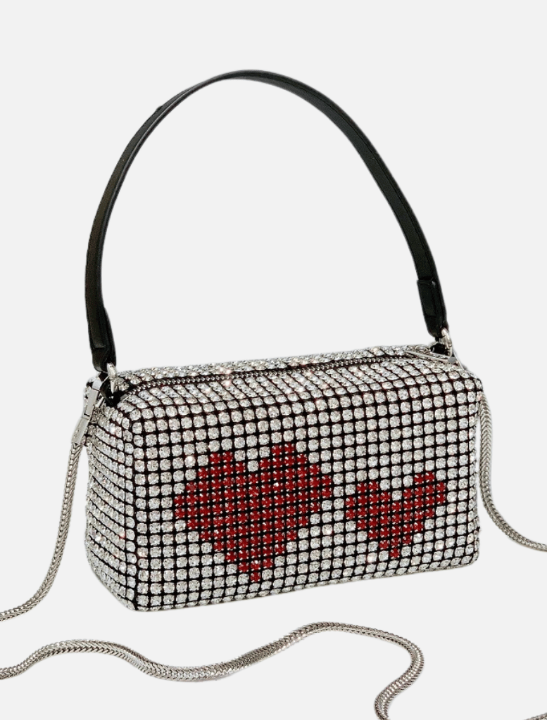 Matrizia Bag - Silver Hearts - Insurge Clothing