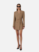 Neriah Blazer Dress - Latte