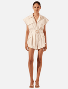 Clothing Kasbah Utility Playsuit - Rice