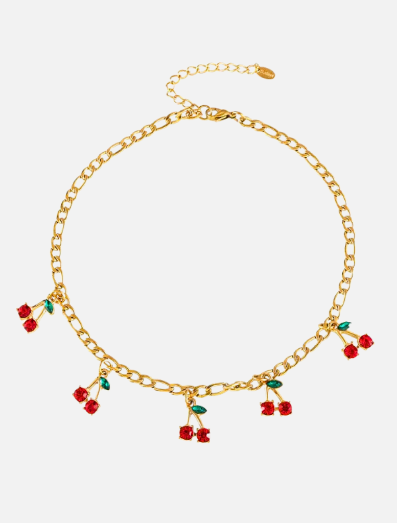 Accessories Cherry Cola Necklace - Gold