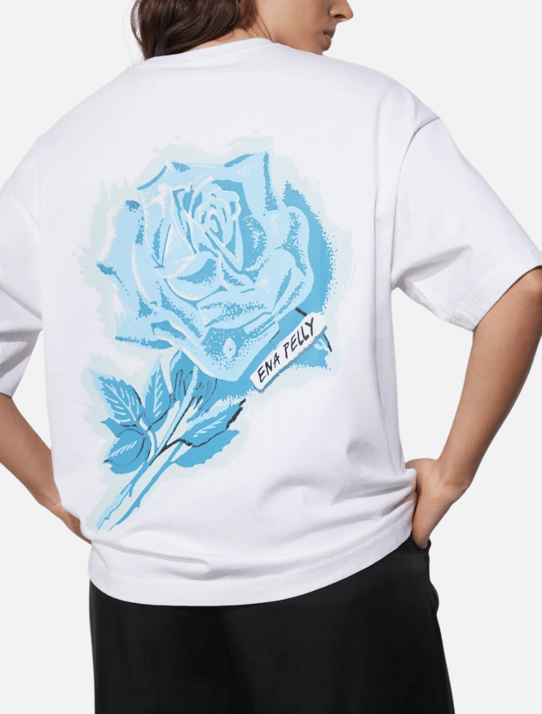 Clothing Blue Rose Tee - White