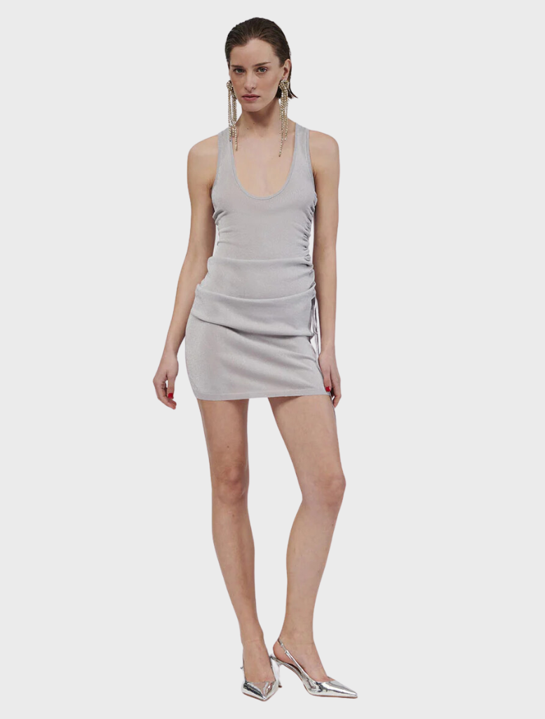 Clothing Ibiza Mini Dress - Silver