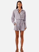 Clothing Belted Short - Chambray/Blue Ivory