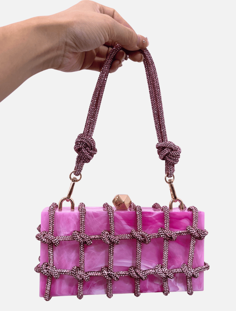 Jade Bag - Pink Diamante - Insurge Clothing