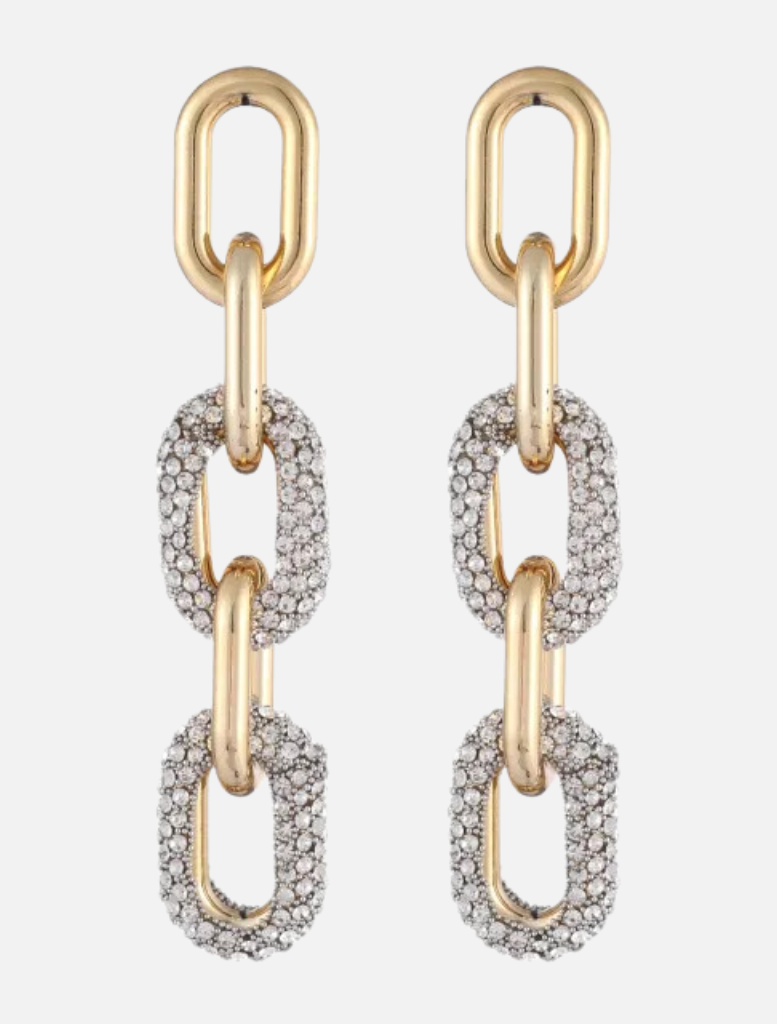 Accessories Chain Earrings - Gold/Silver