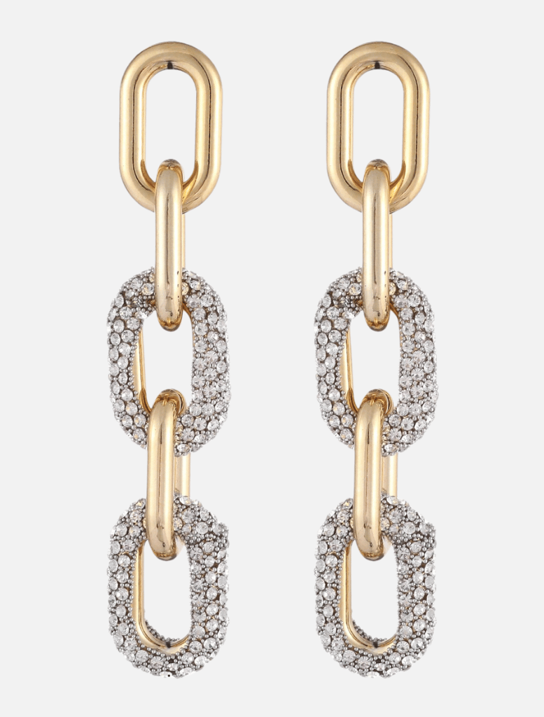 Tanita Chain Earrings - Gold/Silver | Accessories | Accessories, Big Earrings, brand-Insurge Clothing, chain earrings, Drop Earrings, Earring, Earrings, price-$50 - $100, Statement Earring | Insurge Clothing