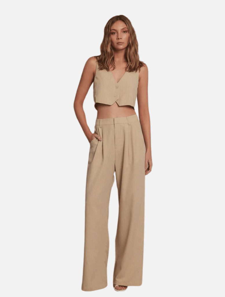 Malvo Pant - Beige | brand-PIPPA, full length pants, Long Pant, Pant, Pants, price-$150 - $200, Straight Pants | PIPPA