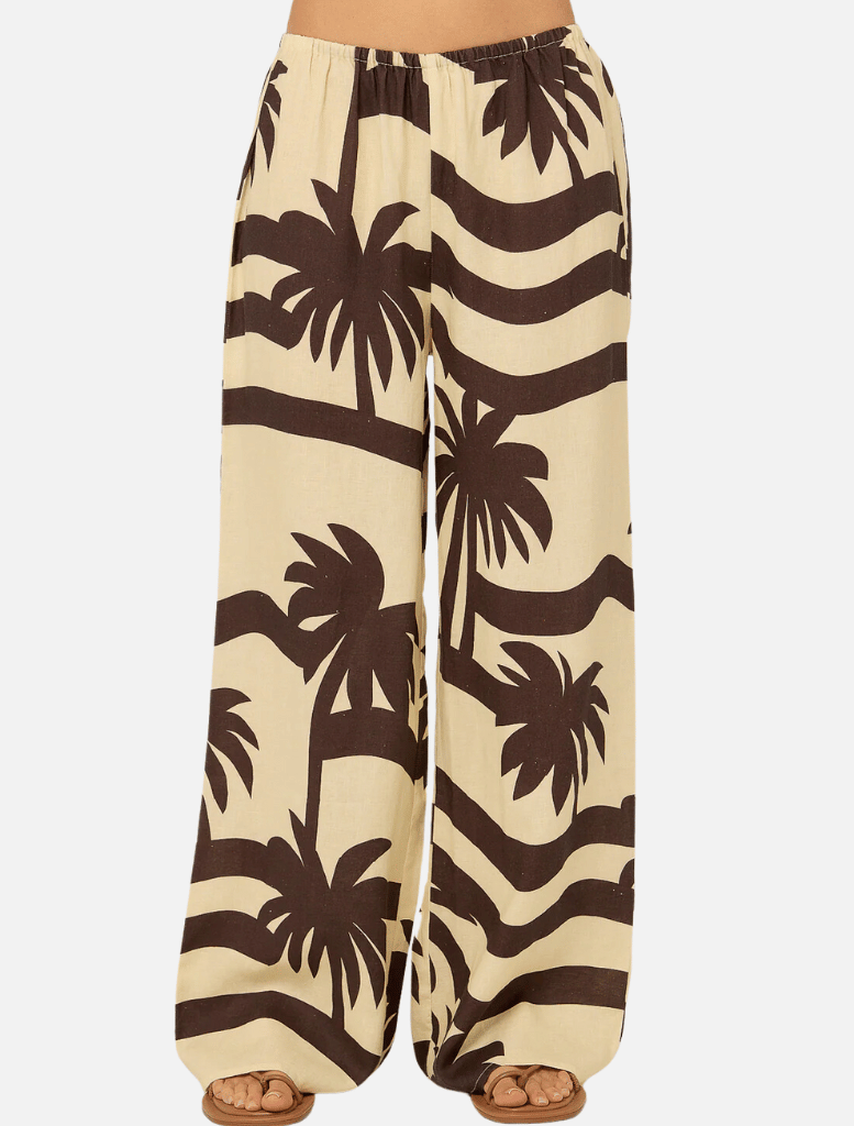 Clothing Catalina Pant - Cocoa Palma Print