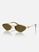 Accessories 0MU56ZS Sunglasses - Gold W Dark Brown