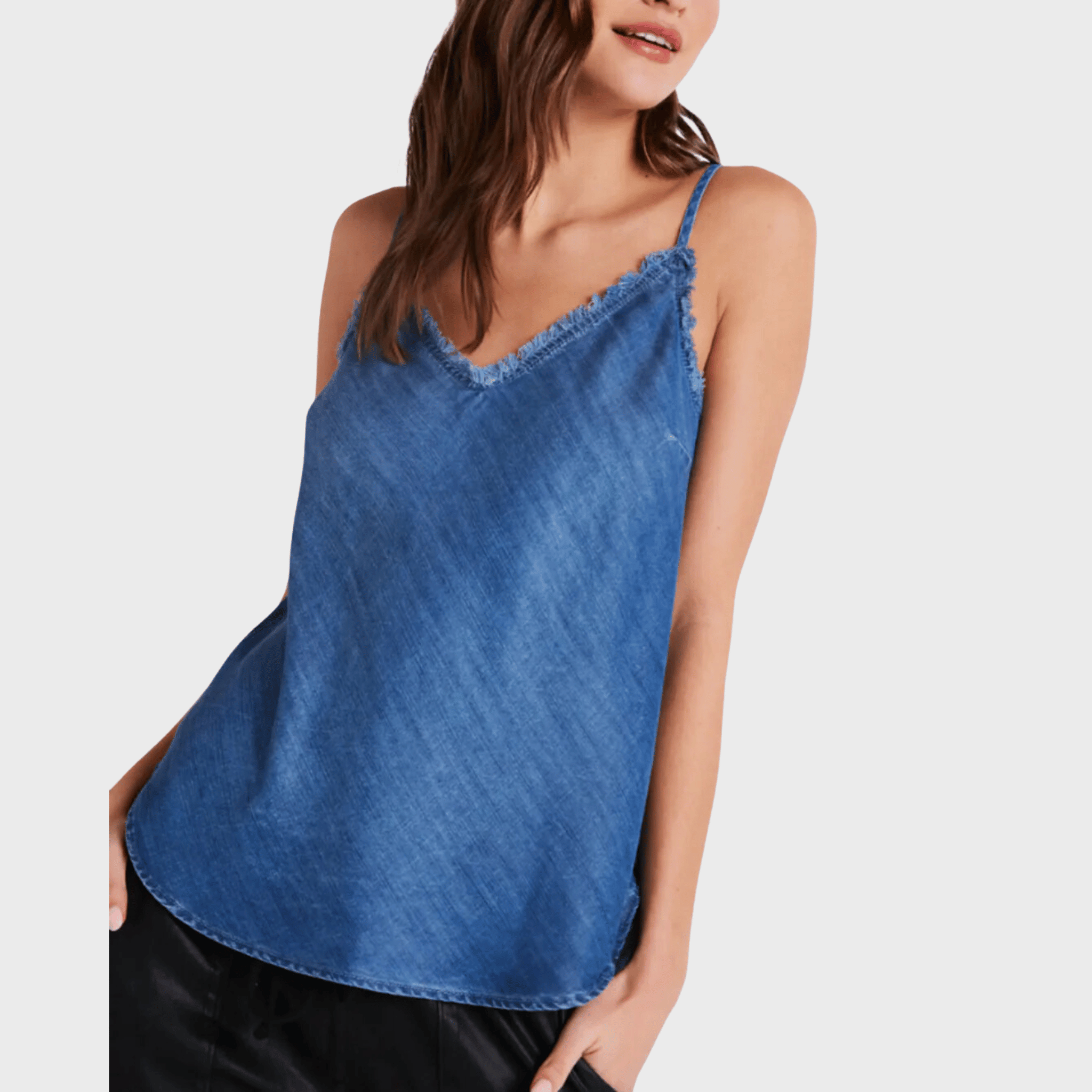 Clothing Frayed Cami - Moonlight Haze Wash