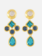 Accessories Rya Cross Earrings - Turquoise