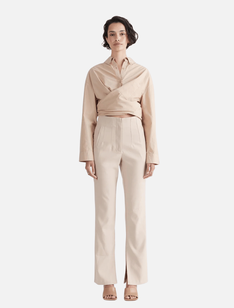 Halle Pants - Camel | Clothing | brand-Ena Pelly, Clothing, full length pants, High Waisted Pants, Long Pant, Pant, Pants, price-$200 - $250, slim pants, Straight Pants | Ena Pelly