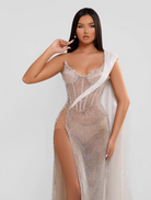 Dresses Seriana Gown - Silver/Nude