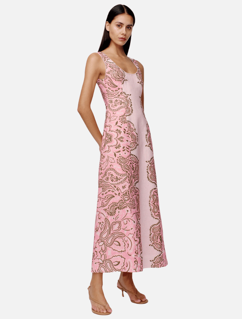 Clothing Robyn Midi Dress - Light Pink Fiesta