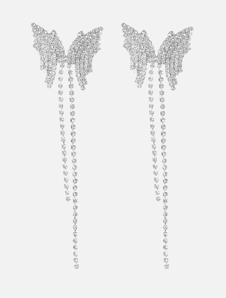 Accessories Butterfly Earrings - Silver