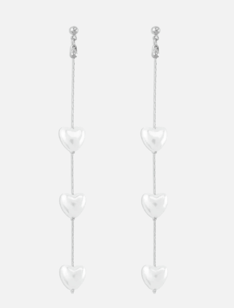 Accessories Kaia Pearl Drop Earrings - Silver