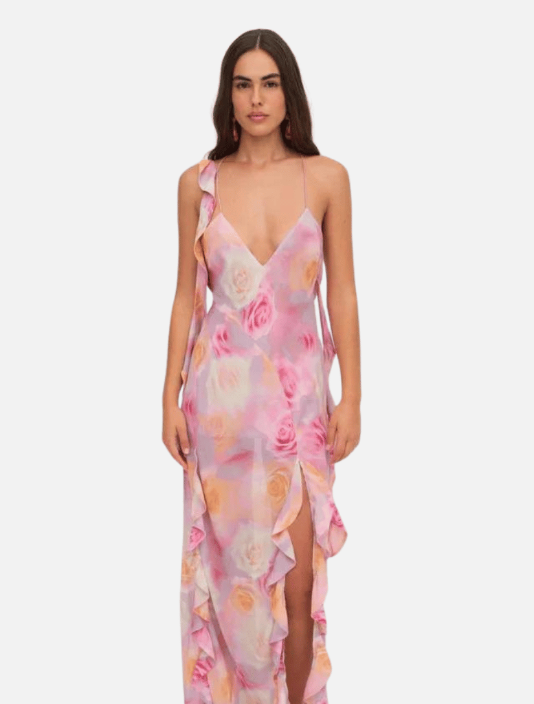 Beate Maxi Dress - Pink - Insurge Clothing