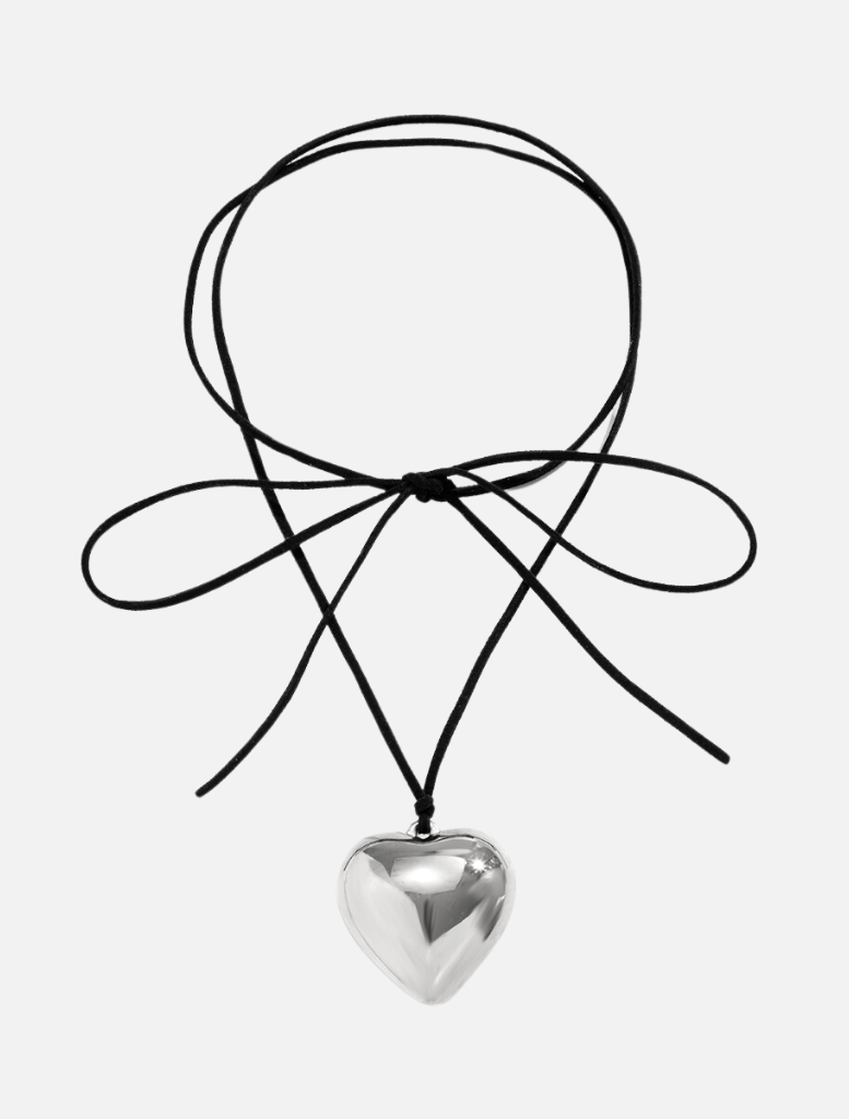 Accessories Neo Heart Choker - Silver