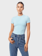 Clothing The Bowery Top - Mist Blue