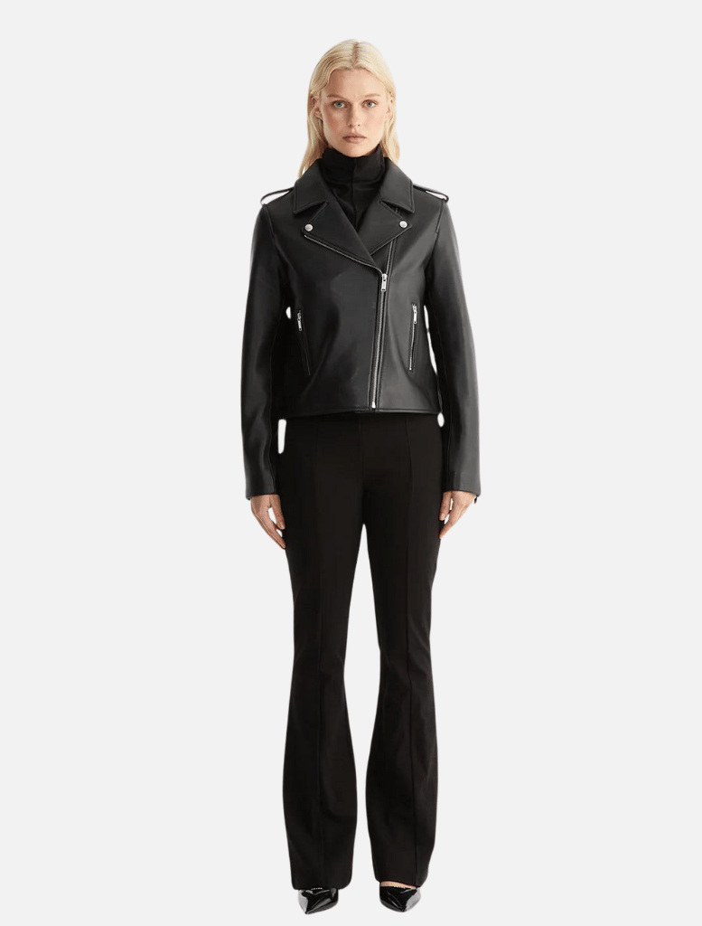 Essential Leather Biker Jacket 2.0 - Black | Clothing | Black Jacket, brand-Ena Pelly, Clothing, Coats & Jackets, Jacket, Jackets, Jackets & Coats, Leather, Leather Jacket, price-$250+ | Ena Pelly